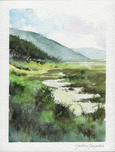 Paysage aquarelle