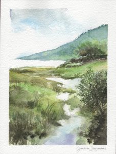 Paysage aquarelle