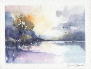 Paysage aquarelle