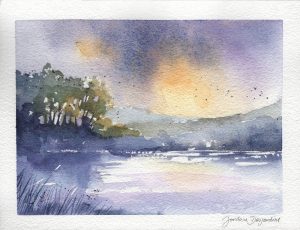 Paysage aquarelle