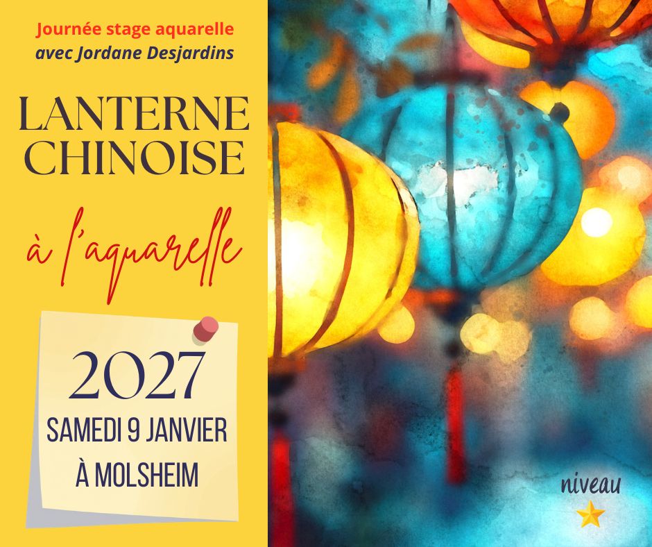 Journée de stage aquarelle "Lanternes chinoise"